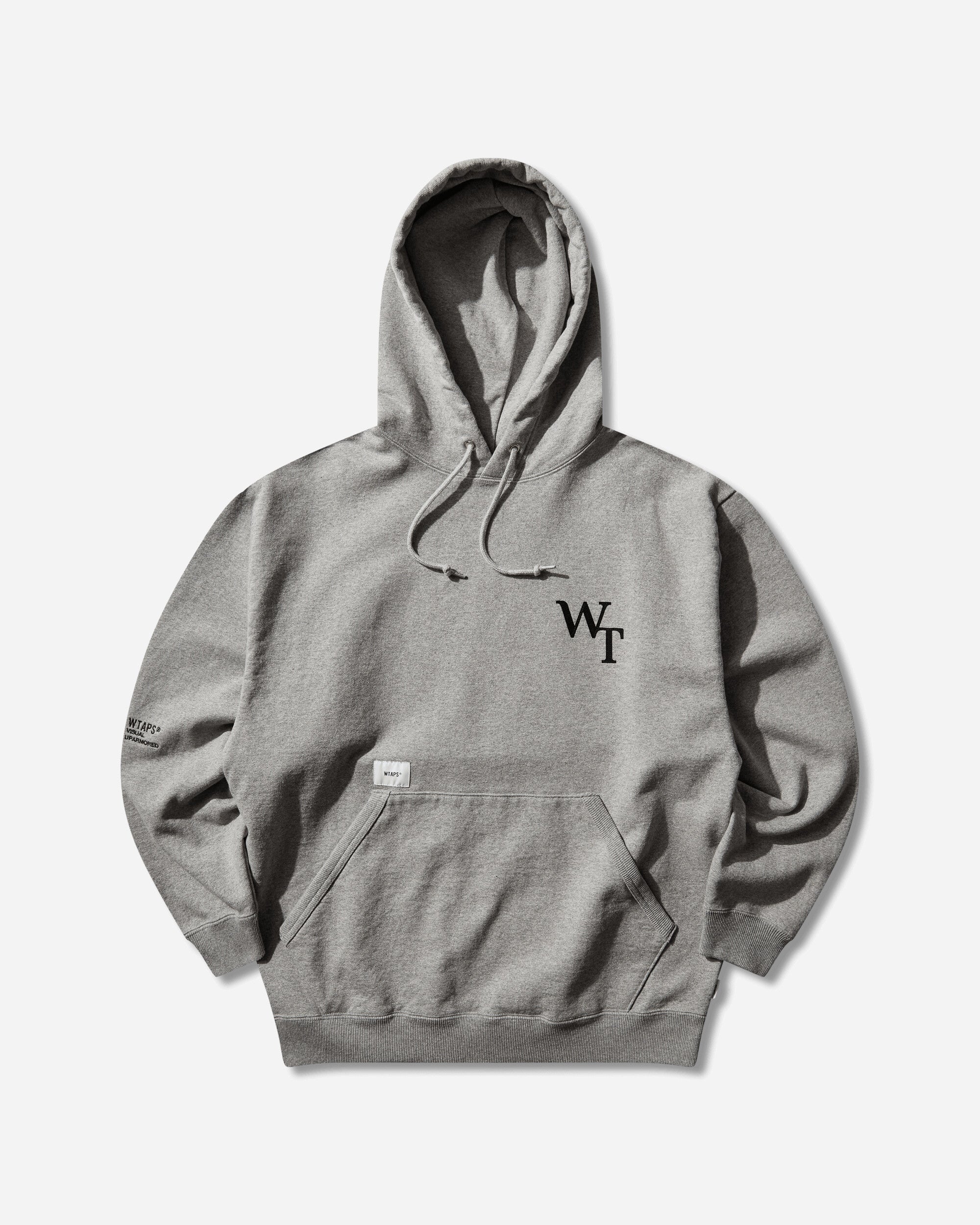 WTAPS Academy Hoody Cotton Ash Gray Sweatshirts Hoodies 261ATDT-CSM05 GRY