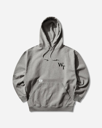 WTAPS Academy Hoody Cotton Ash Gray Sweatshirts Hoodies 261ATDT-CSM05 GRY