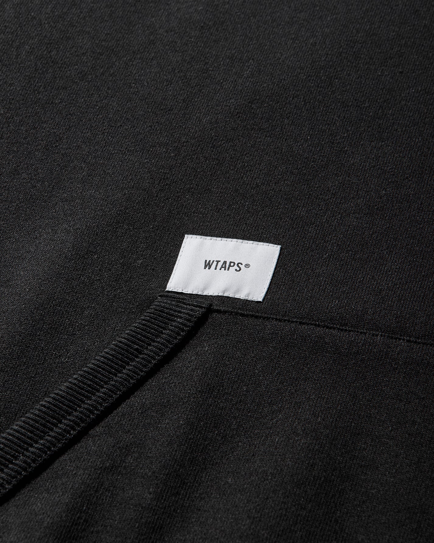 WTAPS Signyd  Hoody  Cotton Black Sweatshirts Hoodies 252ATDT-CSM02 BLACK