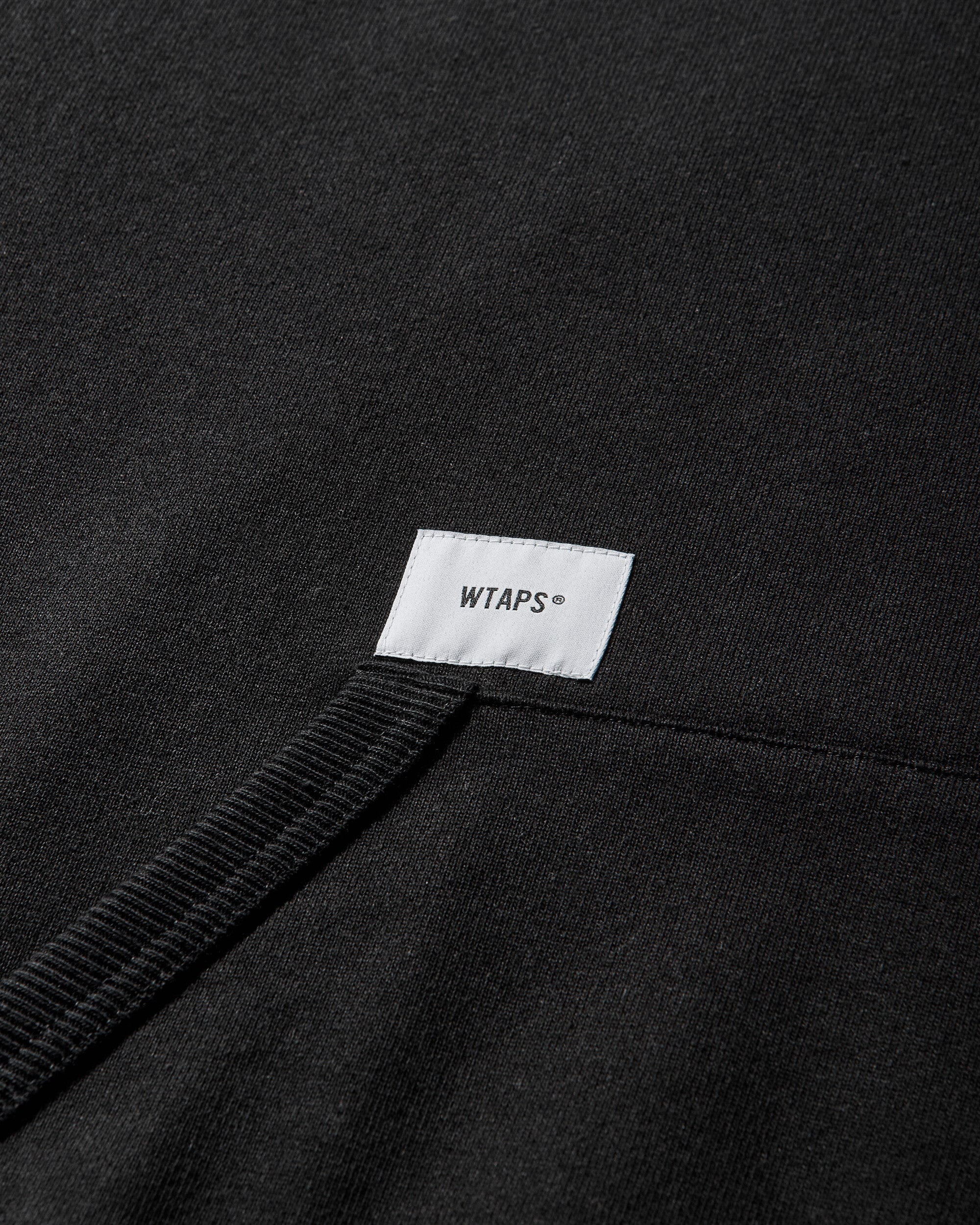 WTAPS Signyd  Hoody  Cotton Black Sweatshirts Hoodies 252ATDT-CSM02 BLACK