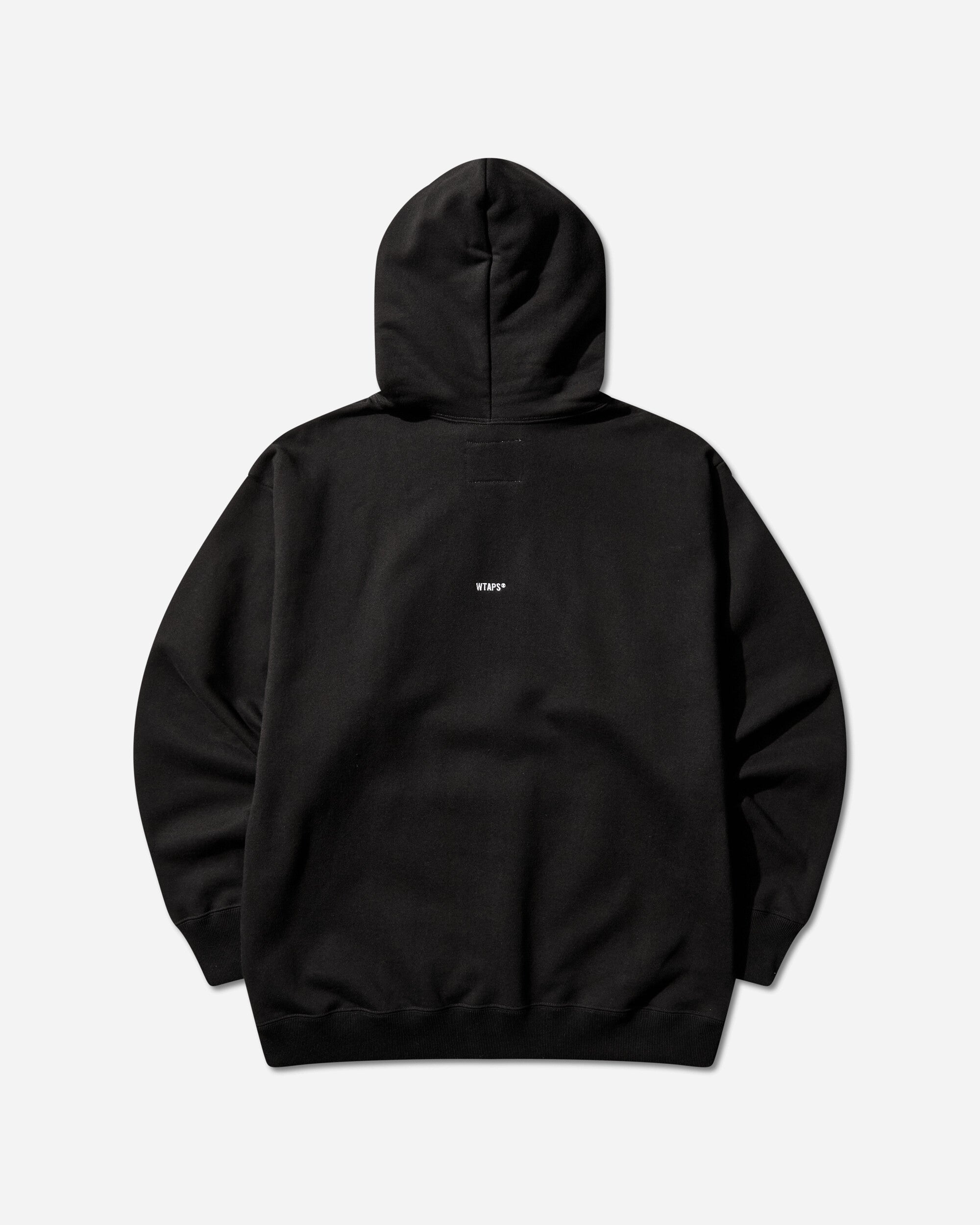 WTAPS Signyd  Hoody  Cotton Black Sweatshirts Hoodies 252ATDT-CSM02 BLACK