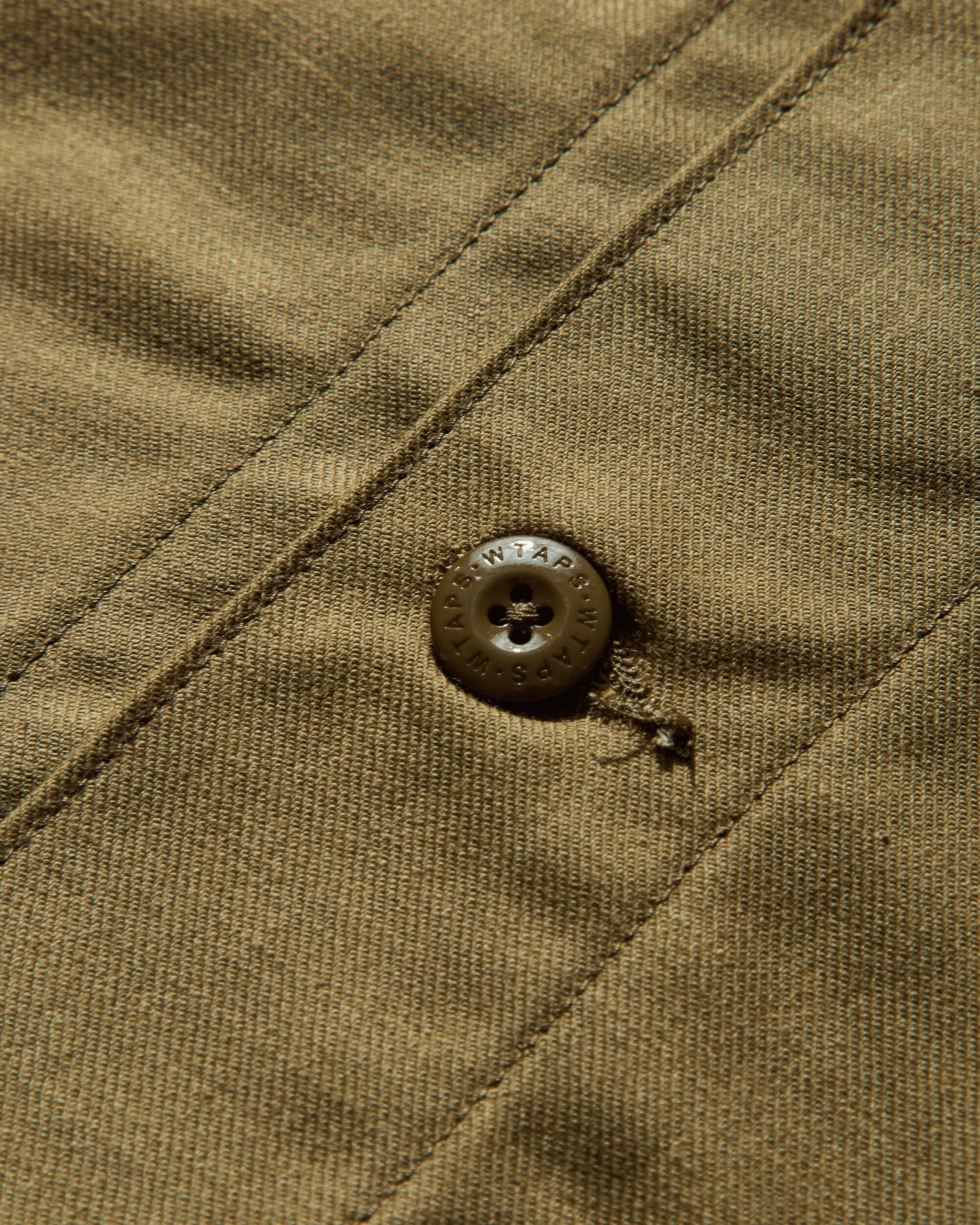 WTAPS Cbw/Ls/Cotton Twill Olive Drab Coats and Jackets Jackets 251CWDT-SHM01 OLIVEDRAB