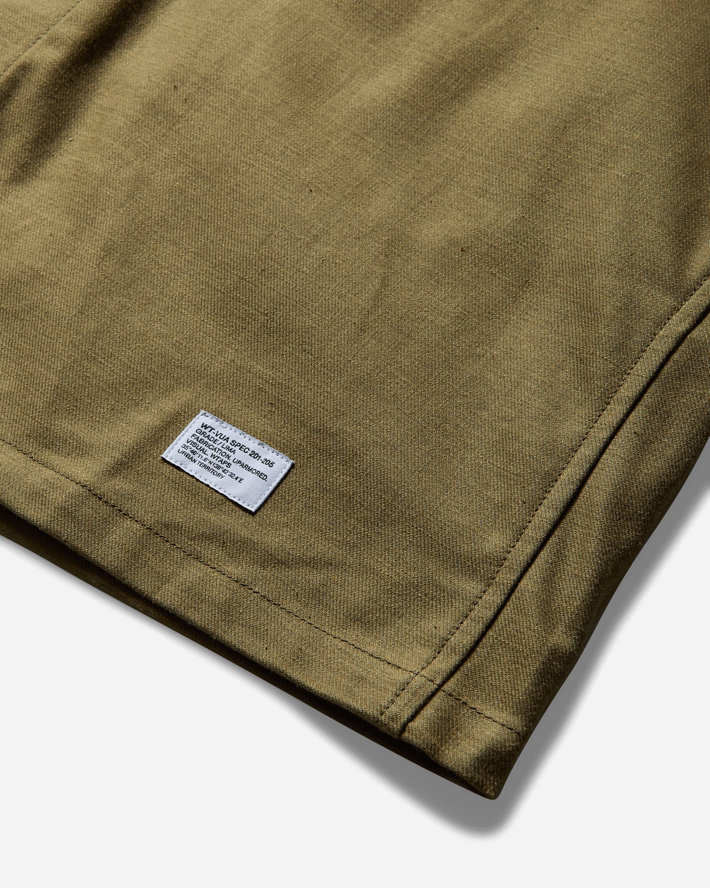 WTAPS Cbw/Ls/Cotton Twill Olive Drab Coats and Jackets Jackets 251CWDT-SHM01 OLIVEDRAB