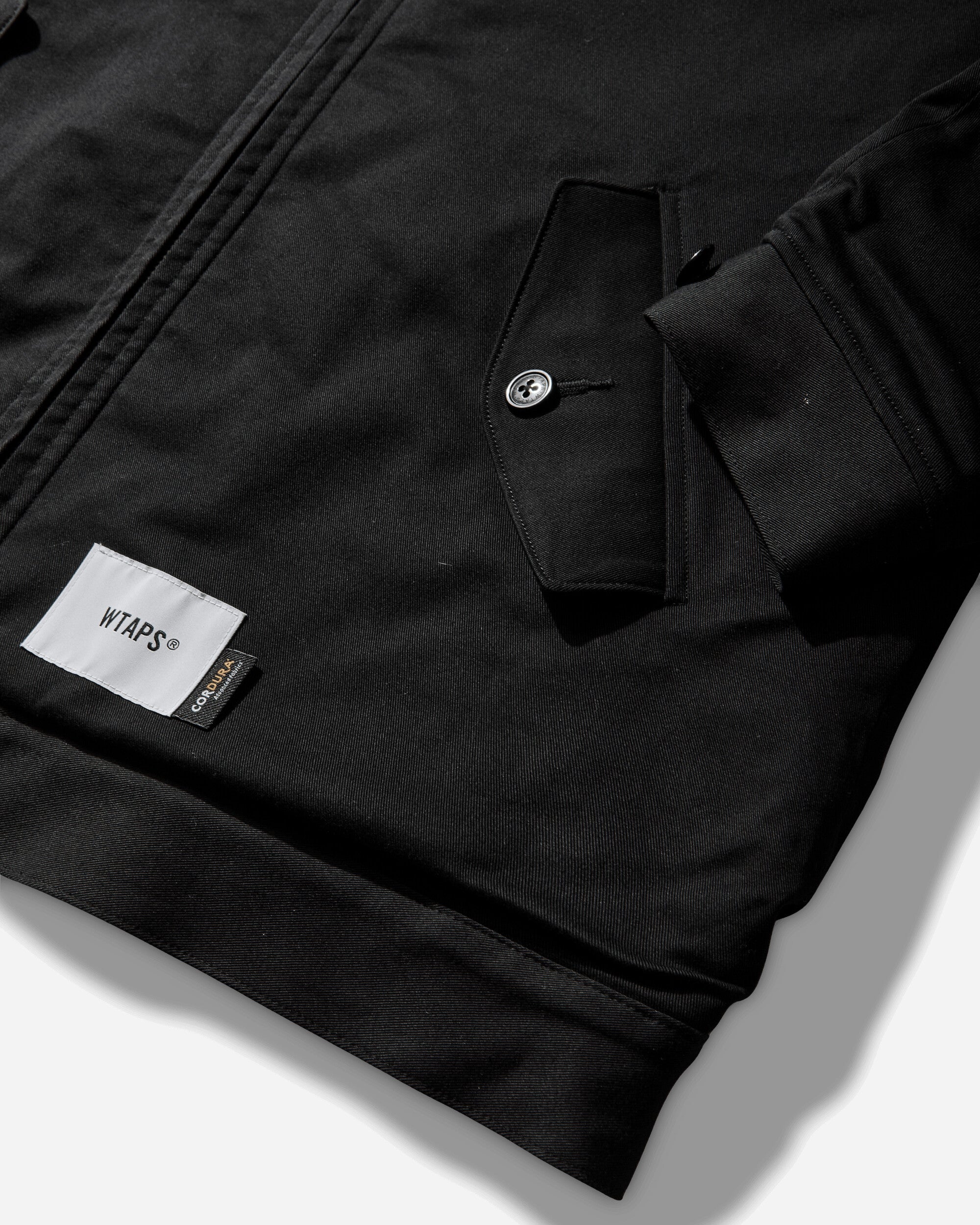 WTAPS Wrecker Jacket Nyco Twill Cordura Black Coats and Jackets Jackets 261WVDT-JKM02 BLK