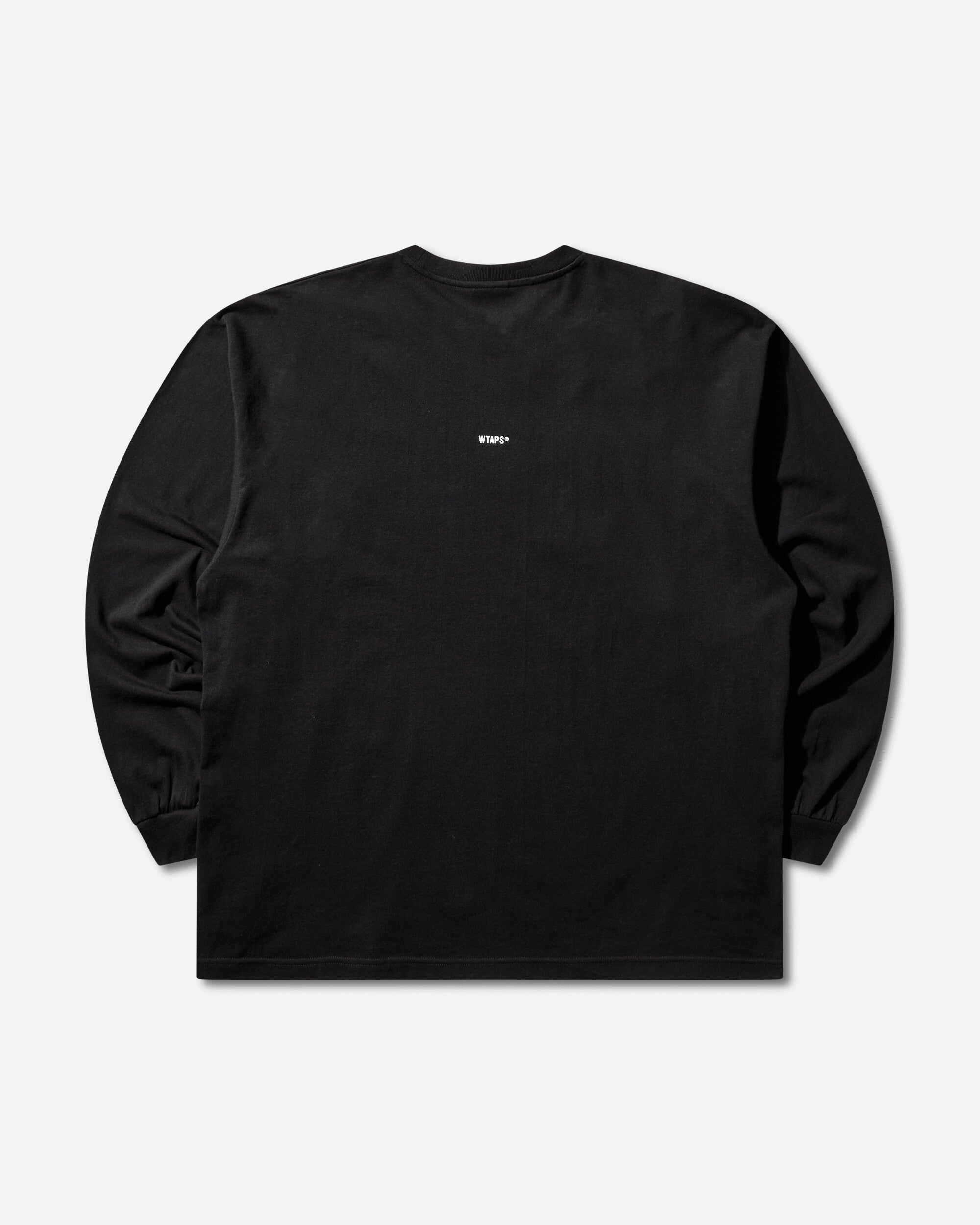 WTAPS 252Mv/Ls/Cotton Black T-Shirts Longsleeve 252ATDT-LTM01S BLACK