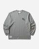 WTAPS Academy Ls Cotton Ash Gray T-Shirts Longsleeve 261ATDT-CSM10 GRY