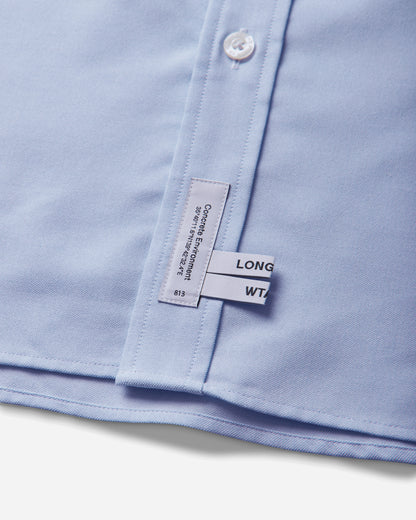 WTAPS Bd 01 Ls Ctpl Oxford Rf Blue T-Shirts Longsleeve 261CWDT-SHM02 BLU