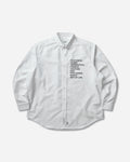 WTAPS Bd 01 Ls Ctpl Oxford Rf White T-Shirts Longsleeve 261CWDT-SHM02 WHT