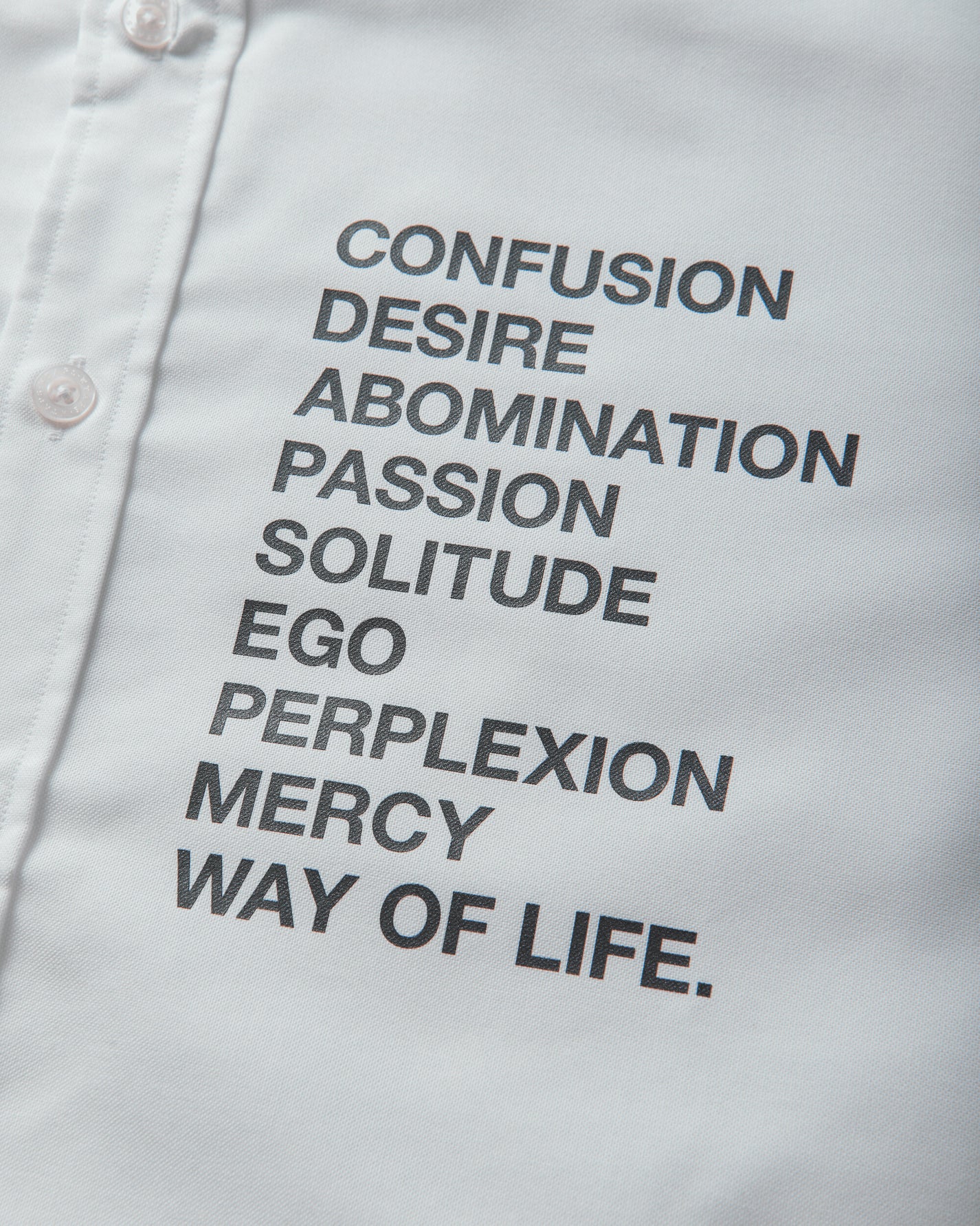 WTAPS Bd 01 Ls Ctpl Oxford Rf White T-Shirts Longsleeve 261CWDT-SHM02 WHT