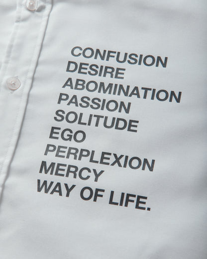 WTAPS Bd 01 Ls Ctpl Oxford Rf White T-Shirts Longsleeve 261CWDT-SHM02 WHT
