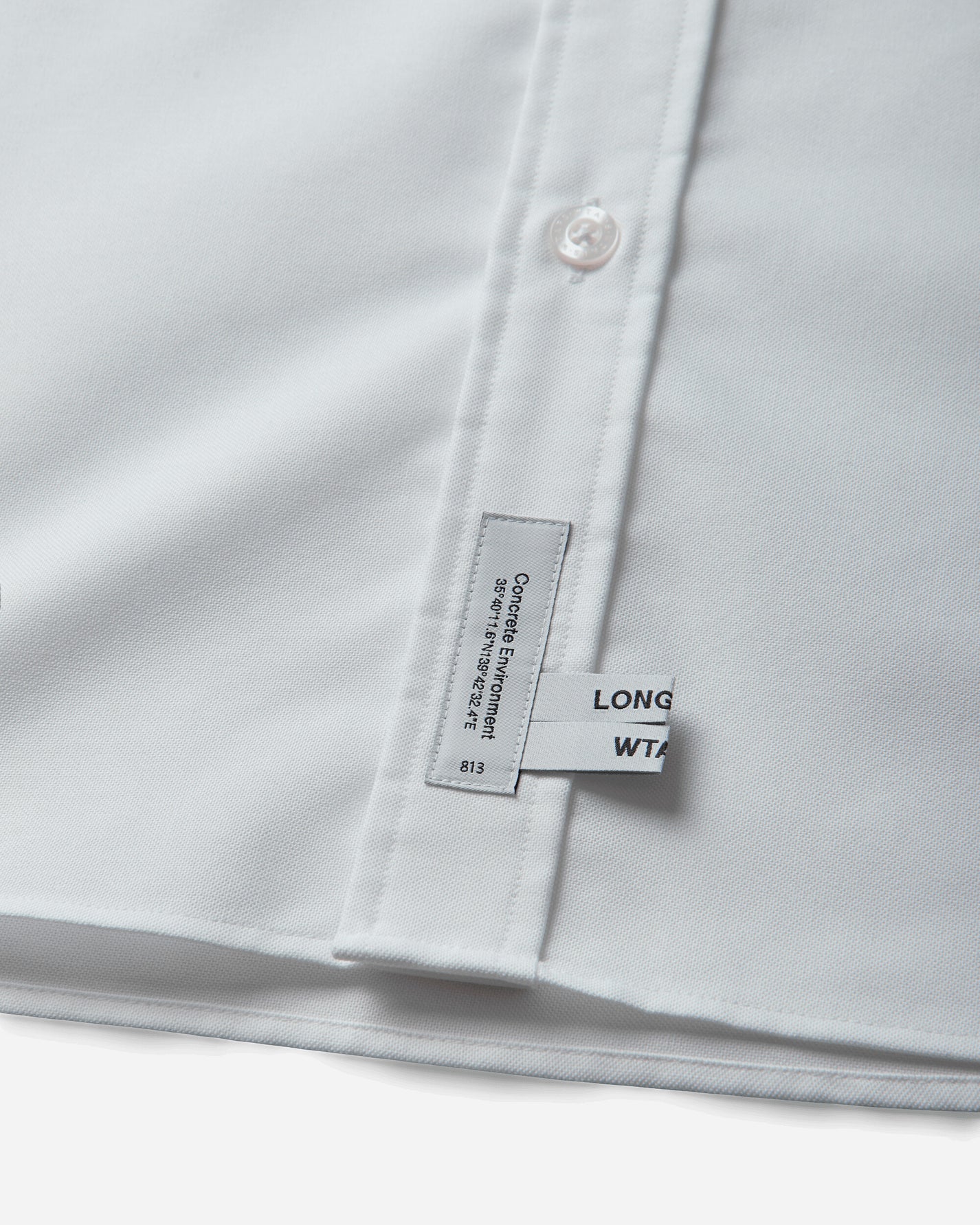 WTAPS Bd 01 Ls Ctpl Oxford Rf White T-Shirts Longsleeve 261CWDT-SHM02 WHT