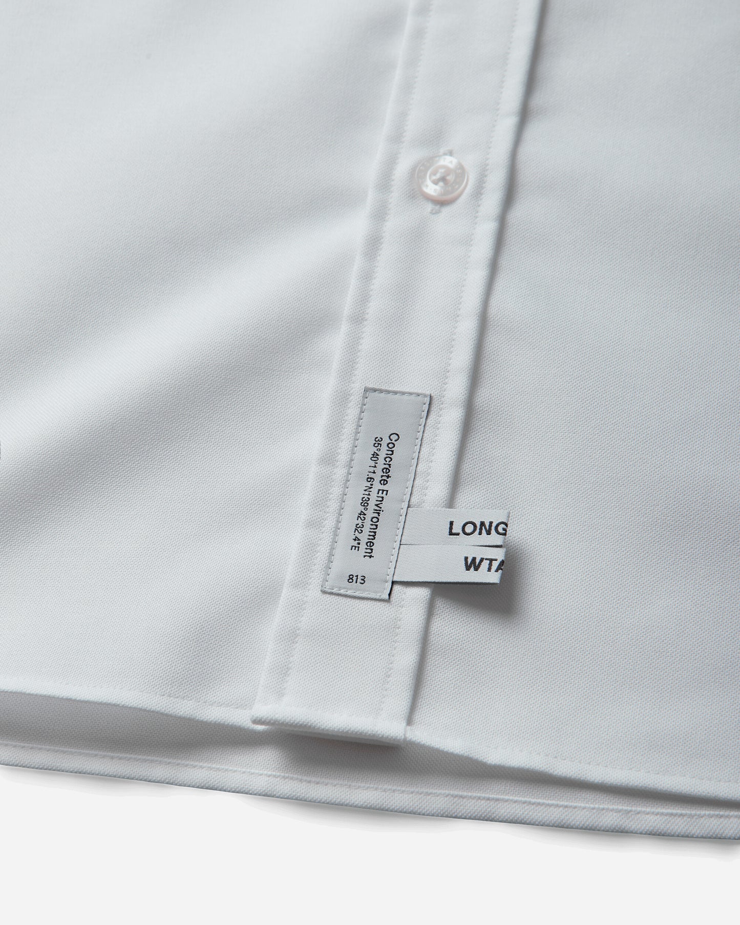 WTAPS Bd 01 Ls Ctpl Oxford Rf White T-Shirts Longsleeve 261CWDT-SHM02 WHT