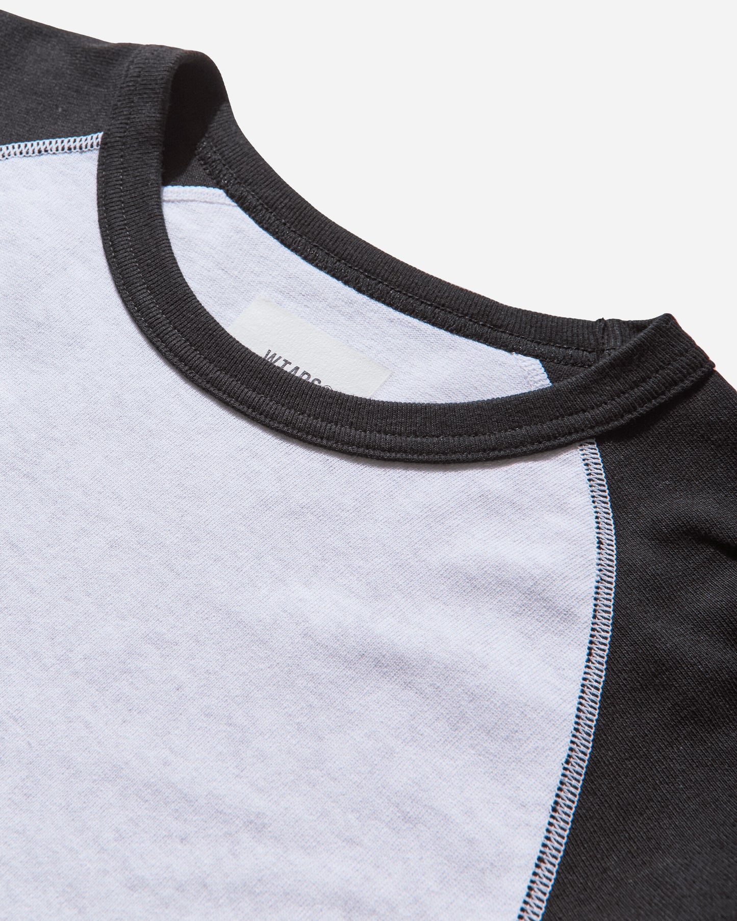 WTAPS Ian  Ls  Cotton Black/Light Gray T-Shirts Longsleeve 252ATDT-CSM06 BLACKLIGHTGRAY