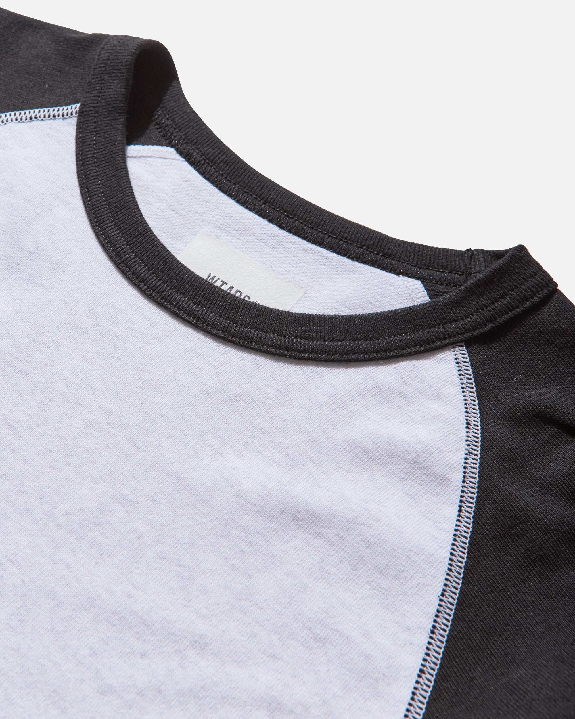 WTAPS Ian  Ls  Cotton Black/Light Gray T-Shirts Longsleeve 252ATDT-CSM06 BLACKLIGHTGRAY