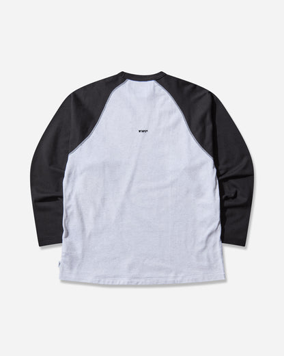 WTAPS Ian  Ls  Cotton Black/Light Gray T-Shirts Longsleeve 252ATDT-CSM06 BLACKLIGHTGRAY