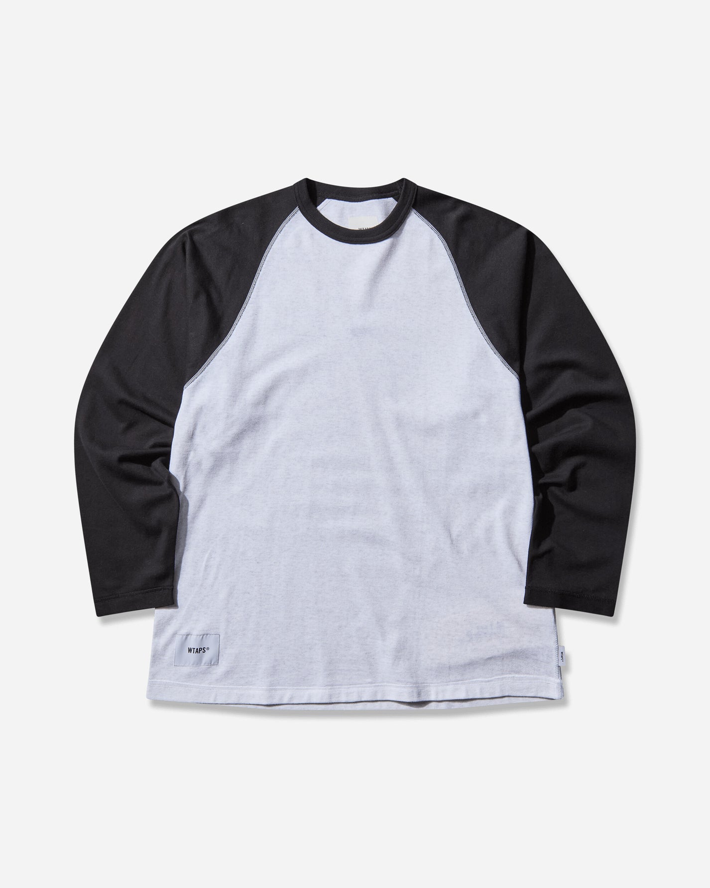 WTAPS Ian  Ls  Cotton Black/Light Gray T-Shirts Longsleeve 252ATDT-CSM06 BLACKLIGHTGRAY