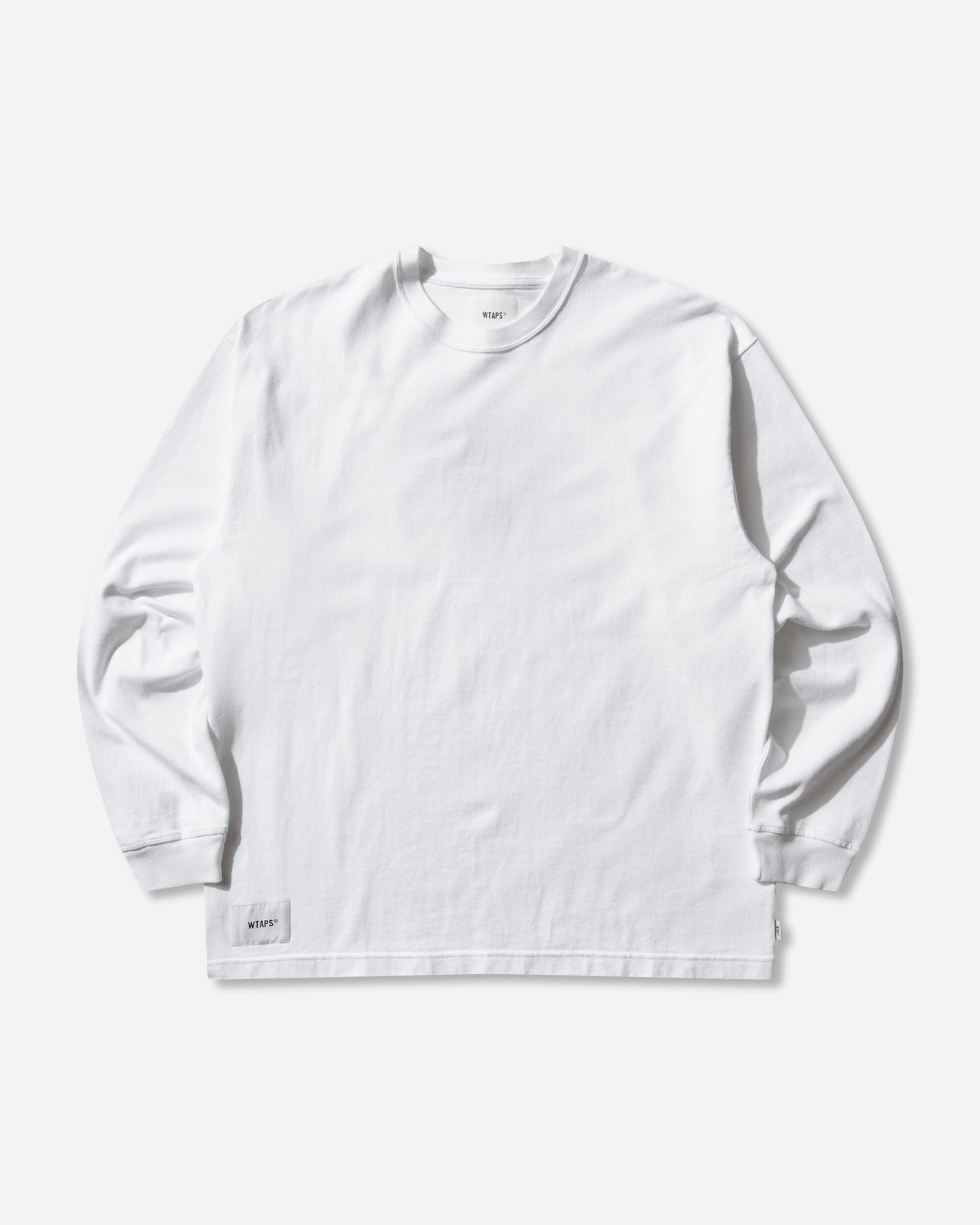 WTAPS Sign-Yd Ls Cotton White T-Shirts Longsleeve 261ATDT-CSM07 WHT