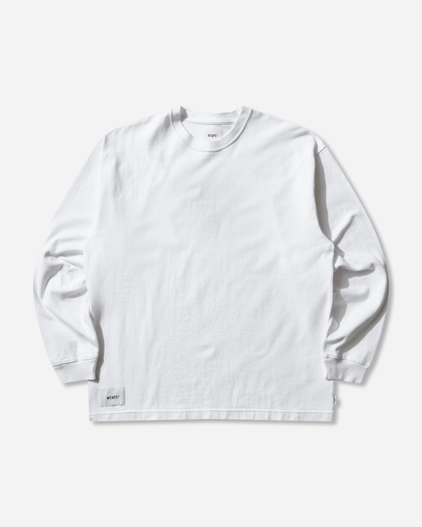 WTAPS Sign-Yd Ls Cotton White T-Shirts Longsleeve 261ATDT-CSM07 WHT