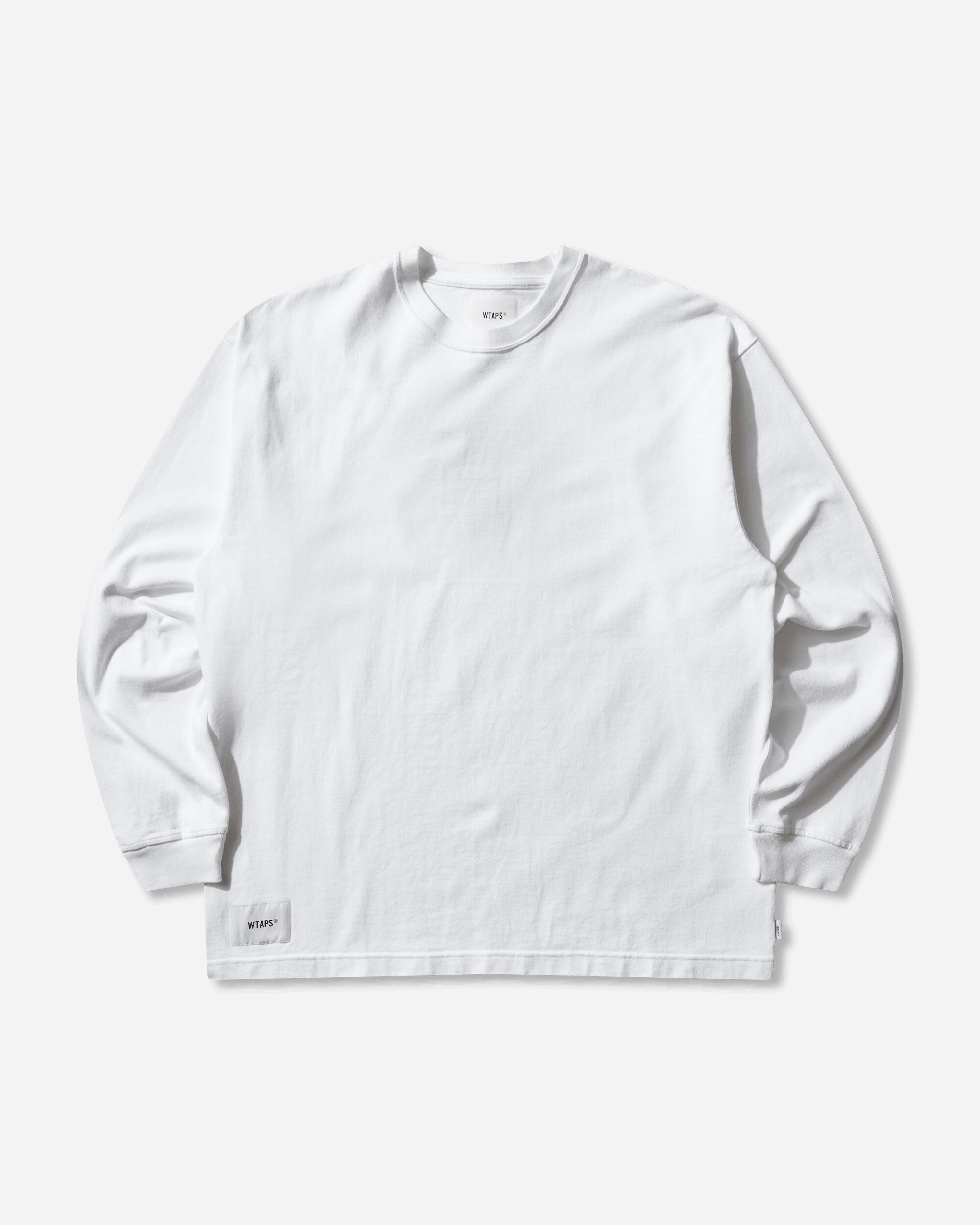 WTAPS Sign-Yd Ls Cotton White T-Shirts Longsleeve 261ATDT-CSM07 WHT
