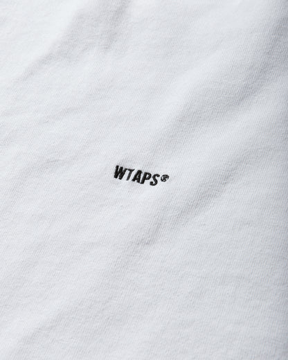 WTAPS Sign-Yd Ls Cotton White T-Shirts Longsleeve 261ATDT-CSM07 WHT