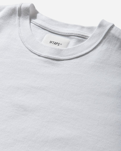 WTAPS Sign-Yd Ls Cotton White T-Shirts Longsleeve 261ATDT-CSM07 WHT