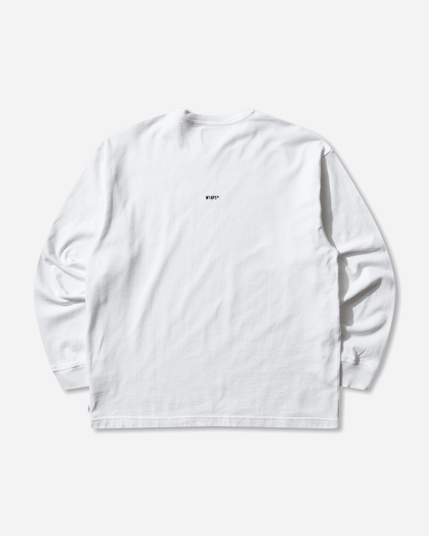 WTAPS Sign-Yd Ls Cotton White T-Shirts Longsleeve 261ATDT-CSM07 WHT