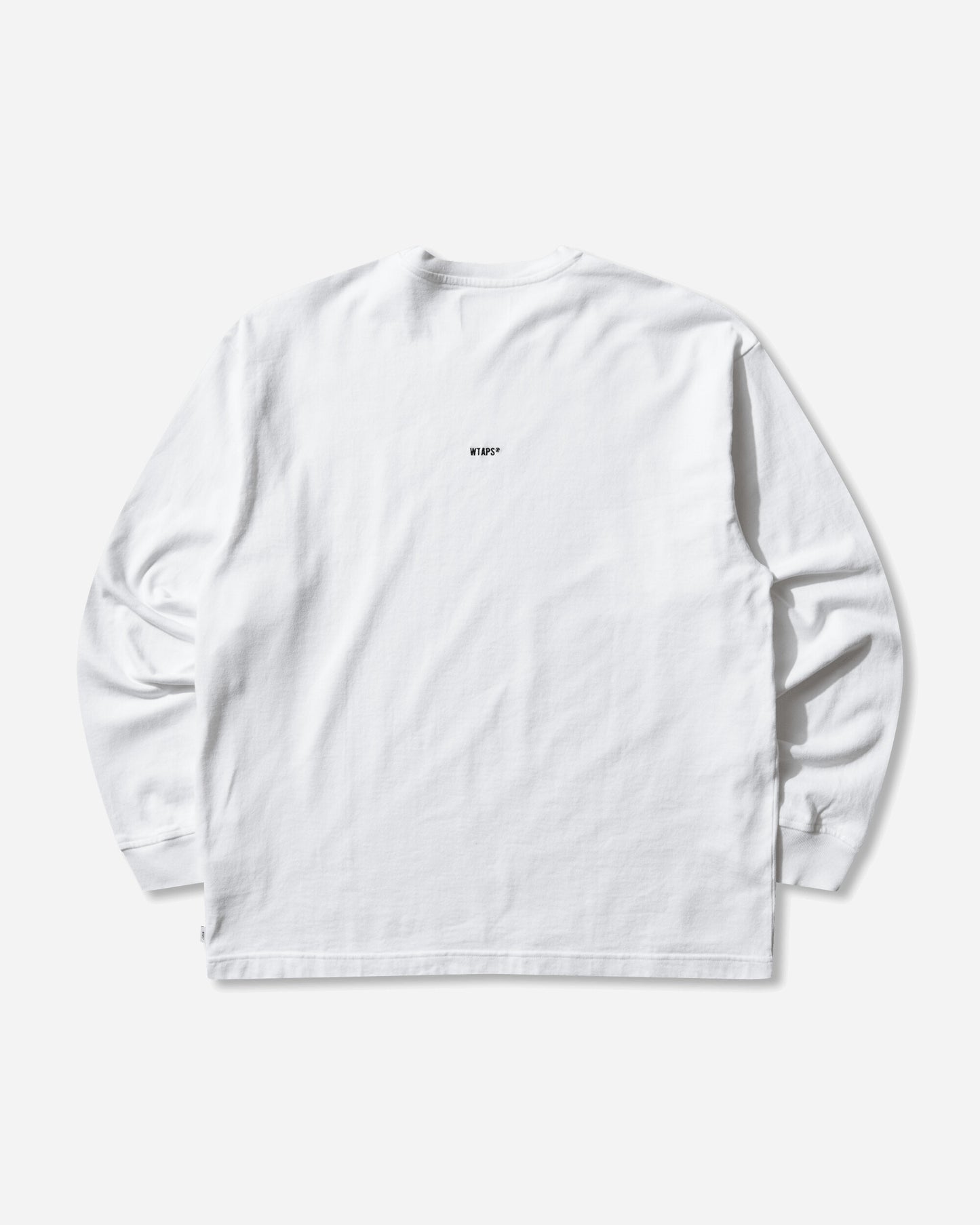WTAPS Sign-Yd Ls Cotton White T-Shirts Longsleeve 261ATDT-CSM07 WHT