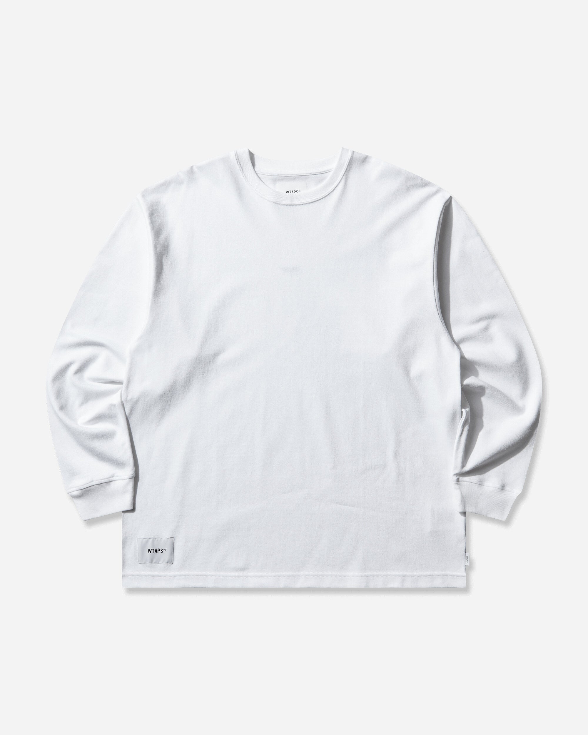 WTAPS Signyd  Ls  Cotton White T-Shirts Longsleeve 252ATDT-CSM07 WHITE