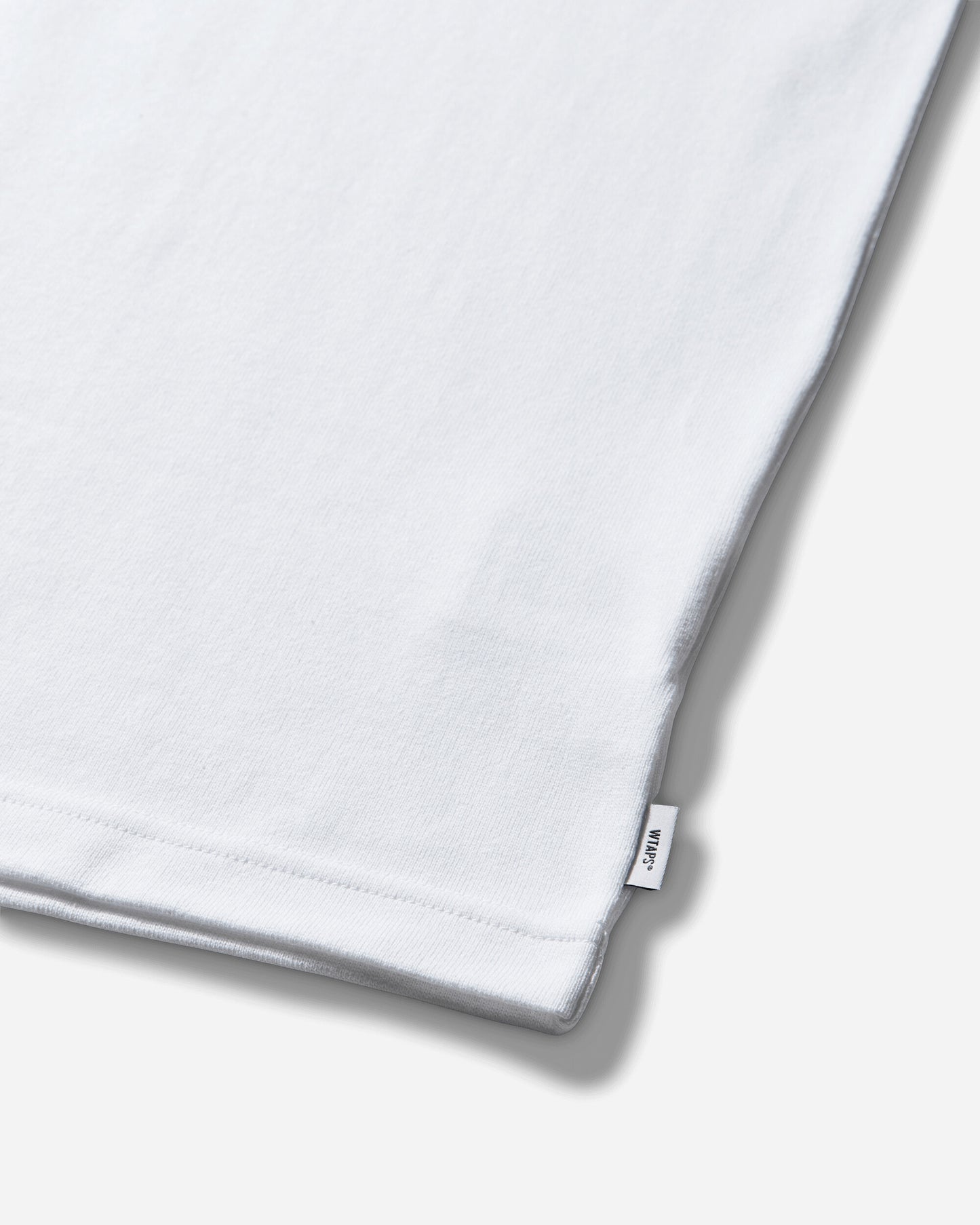 WTAPS Signyd  Ls  Cotton White T-Shirts Longsleeve 252ATDT-CSM07 WHITE