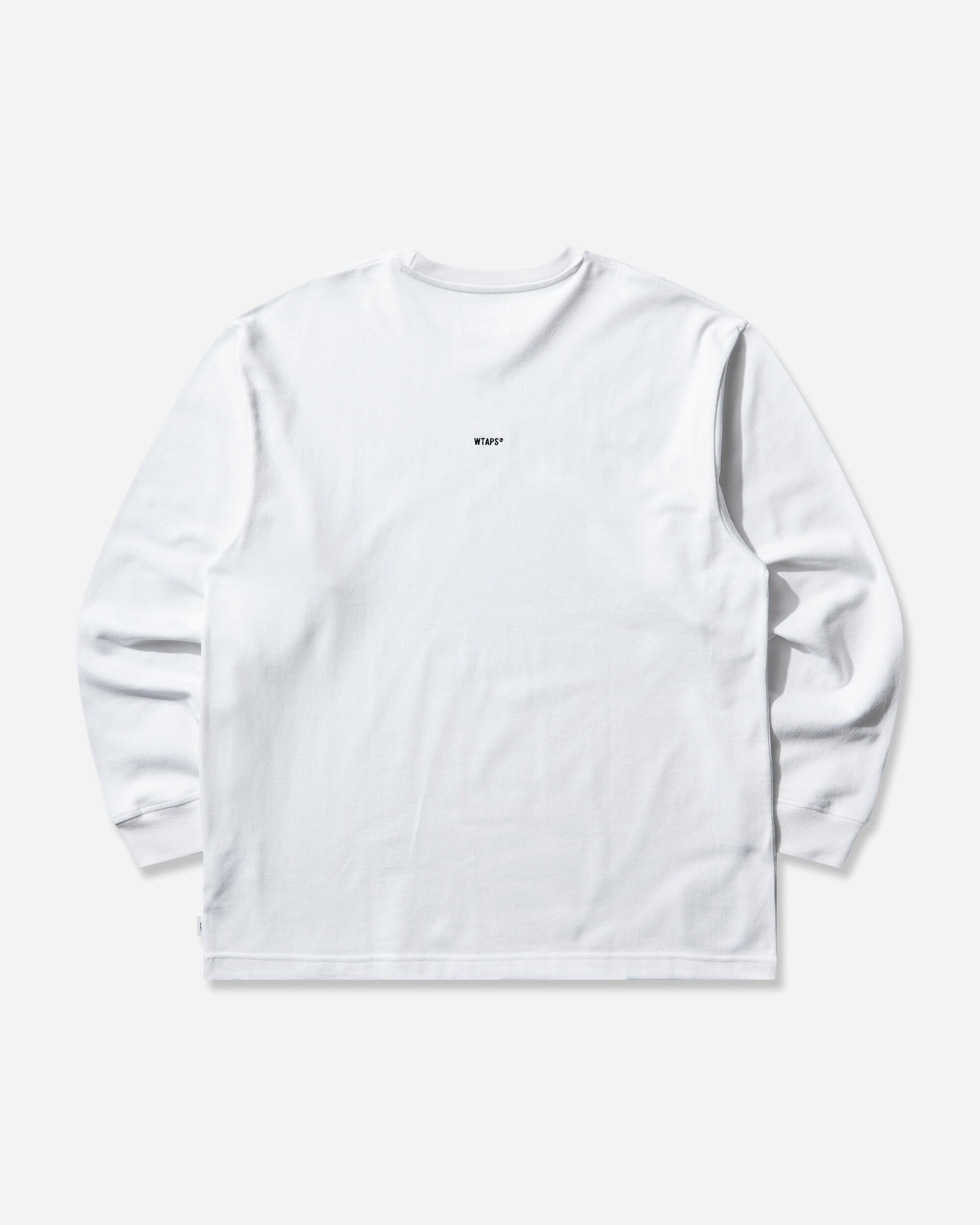 WTAPS Signyd  Ls  Cotton White T-Shirts Longsleeve 252ATDT-CSM07 WHITE