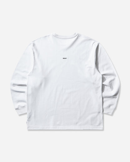 WTAPS Signyd  Ls  Cotton White T-Shirts Longsleeve 252ATDT-CSM07 WHITE