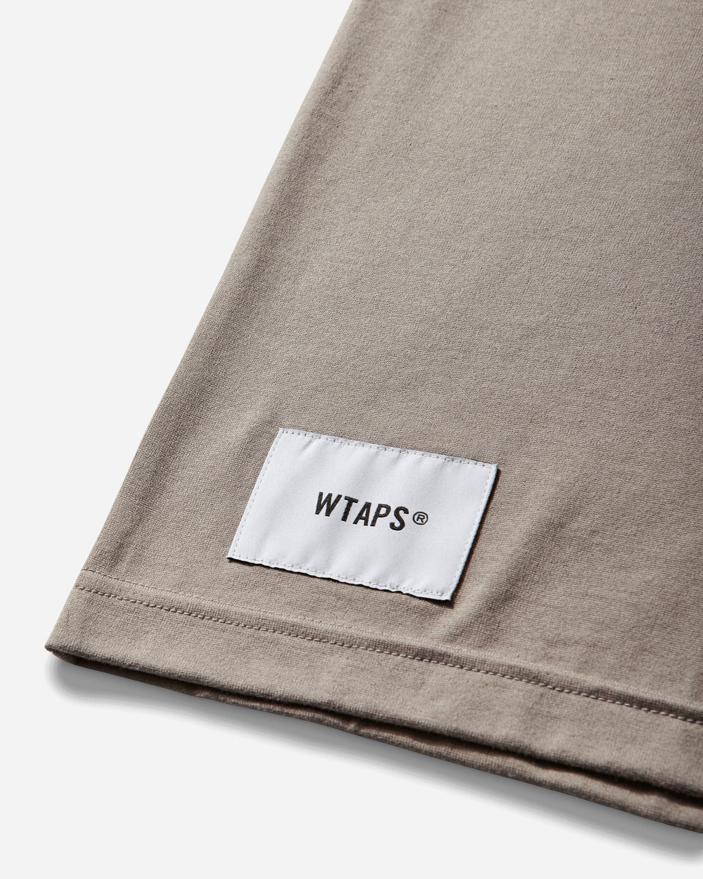WTAPS Sldr 01  Ls  Cotton Beige T-Shirts Longsleeve 252ATDT-CSM19 BEIGE