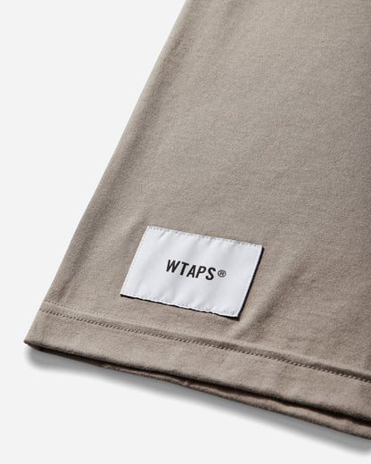 WTAPS Sldr 01  Ls  Cotton Beige T-Shirts Longsleeve 252ATDT-CSM19 BEIGE
