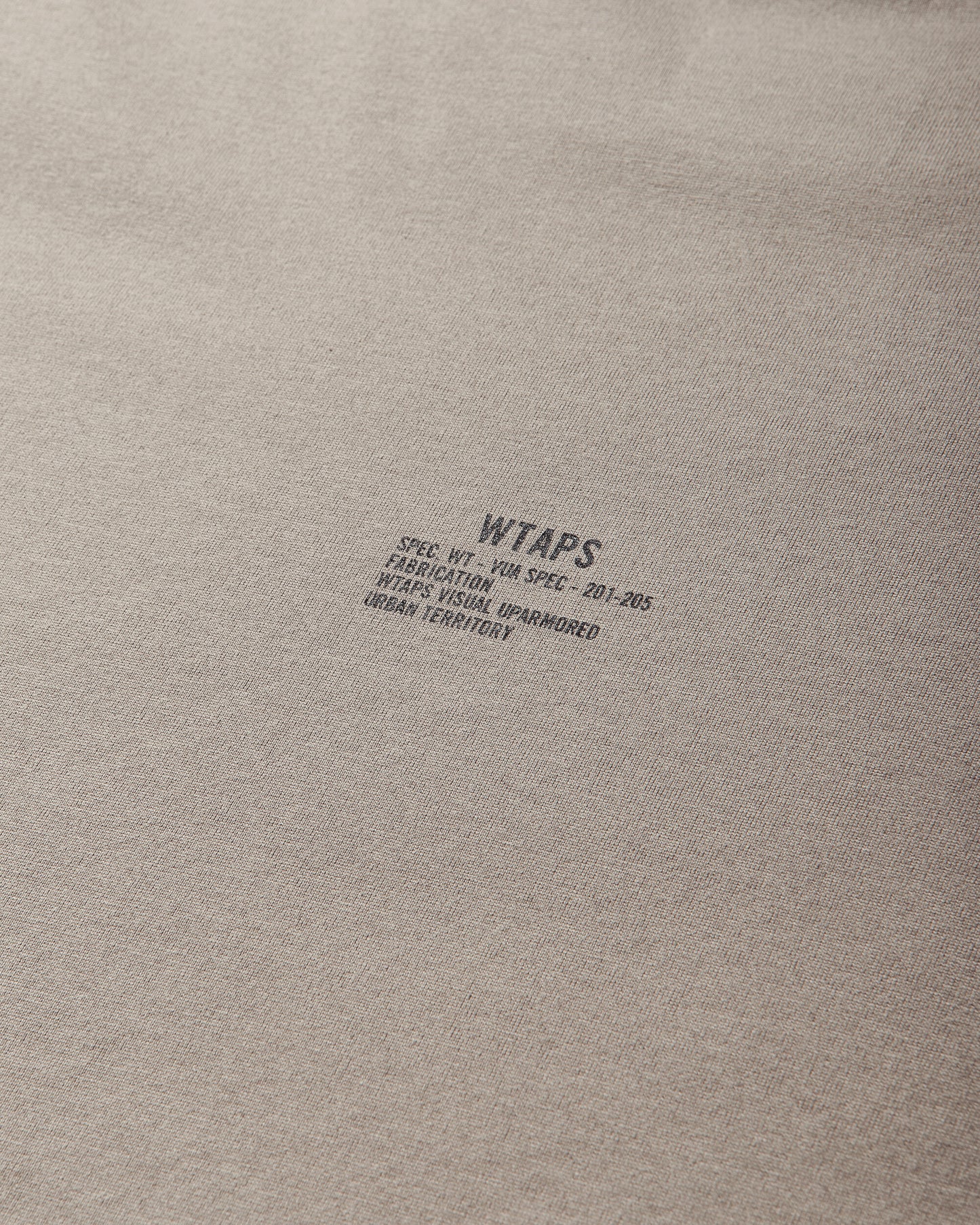 WTAPS Sldr 01  Ls  Cotton Beige T-Shirts Longsleeve 252ATDT-CSM19 BEIGE