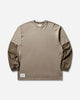 WTAPS Sldr 01  Ls  Cotton Beige T-Shirts Longsleeve 252ATDT-CSM19 BEIGE