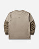 WTAPS Sldr 01  Ls  Cotton Beige T-Shirts Longsleeve 252ATDT-CSM19 BEIGE