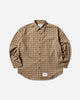 WTAPS Txt 01 Ls Poly Broadcloth Textile Of Brown T-Shirts Longsleeve 261TQDT-SHM01 BRW