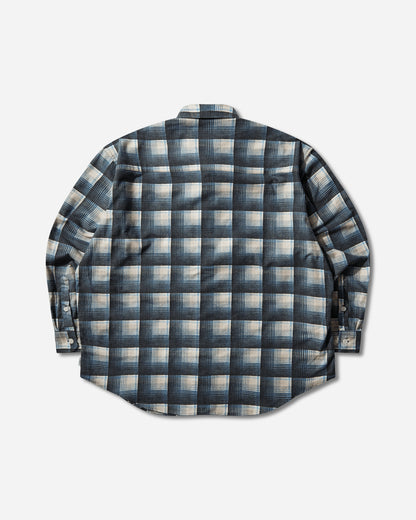 WTAPS Txt 02 Ls Cotton Flannel Textile Of Blue T-Shirts Longsleeve 261TQDT-SHM02 BLU