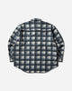 WTAPS Txt 02 Ls Cotton Flannel Textile Of Blue T-Shirts Longsleeve 261TQDT-SHM02 BLU