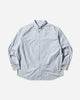 WTAPS Bd 06  Ls  Cotton Broadcloth Textile Of Blue Shirts Longsleeve Shirt 252WVDT-SHM01 BLUE