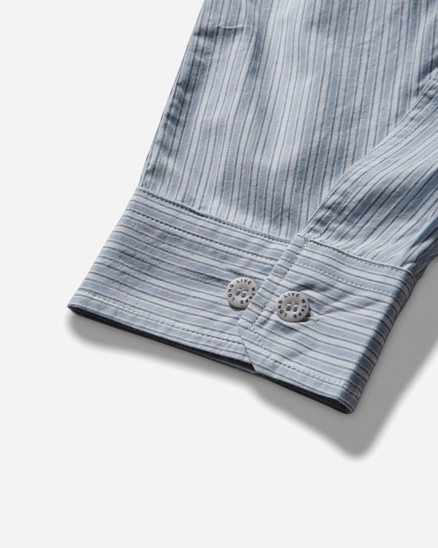 WTAPS Bd 06  Ls  Cotton Broadcloth Textile Of Blue Shirts Longsleeve Shirt 252WVDT-SHM01 BLUE