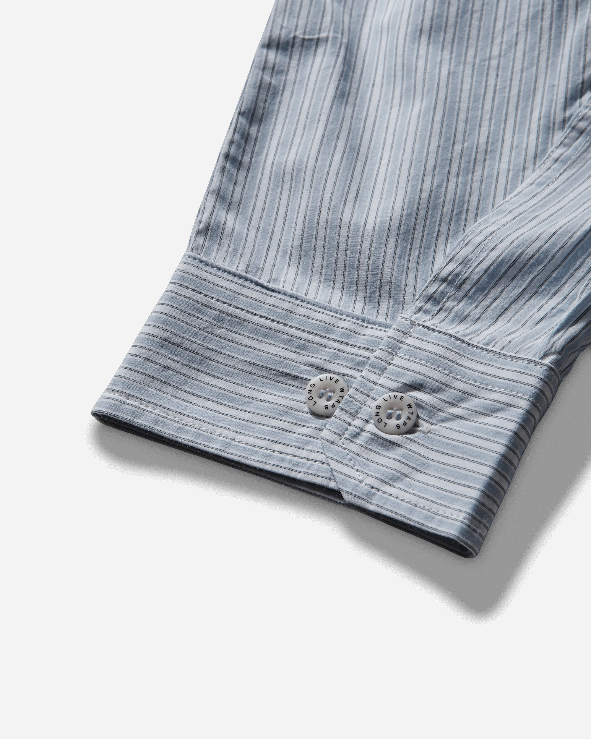 WTAPS Bd 06  Ls  Cotton Broadcloth Textile Of Blue Shirts Longsleeve Shirt 252WVDT-SHM01 BLUE