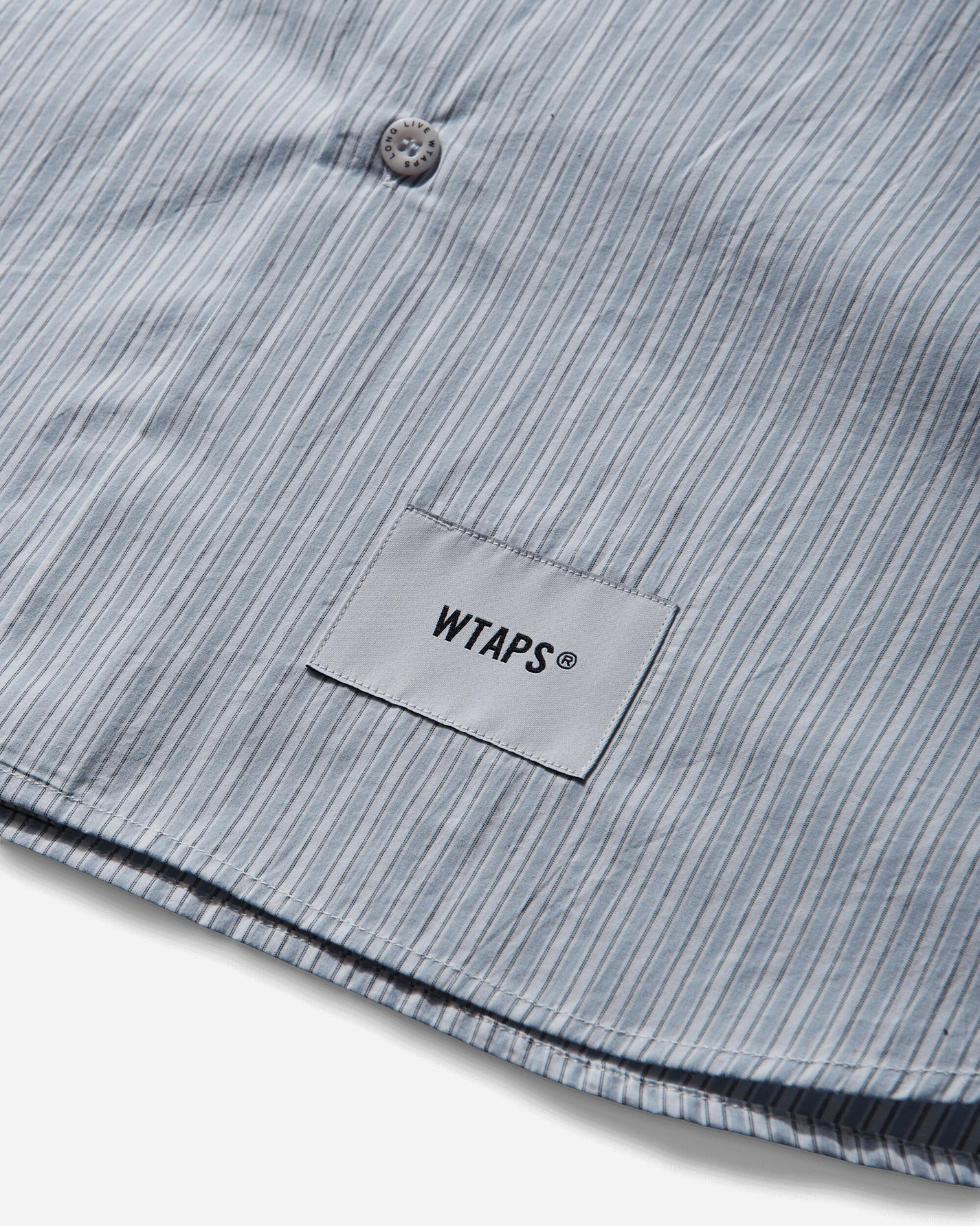 WTAPS Bd 06  Ls  Cotton Broadcloth Textile Of Blue Shirts Longsleeve Shirt 252WVDT-SHM01 BLUE