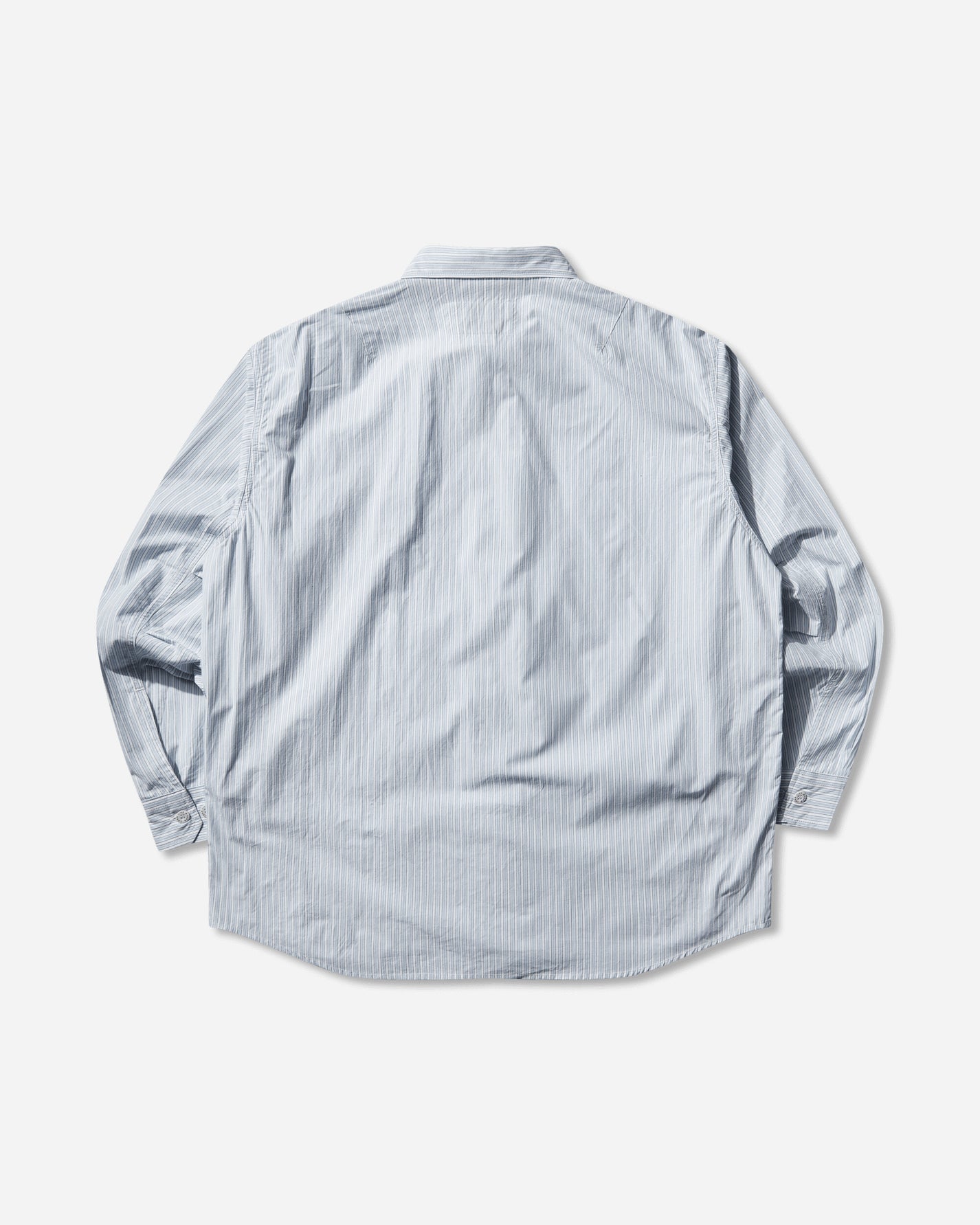 WTAPS Bd 06  Ls  Cotton Broadcloth Textile Of Blue Shirts Longsleeve Shirt 252WVDT-SHM01 BLUE