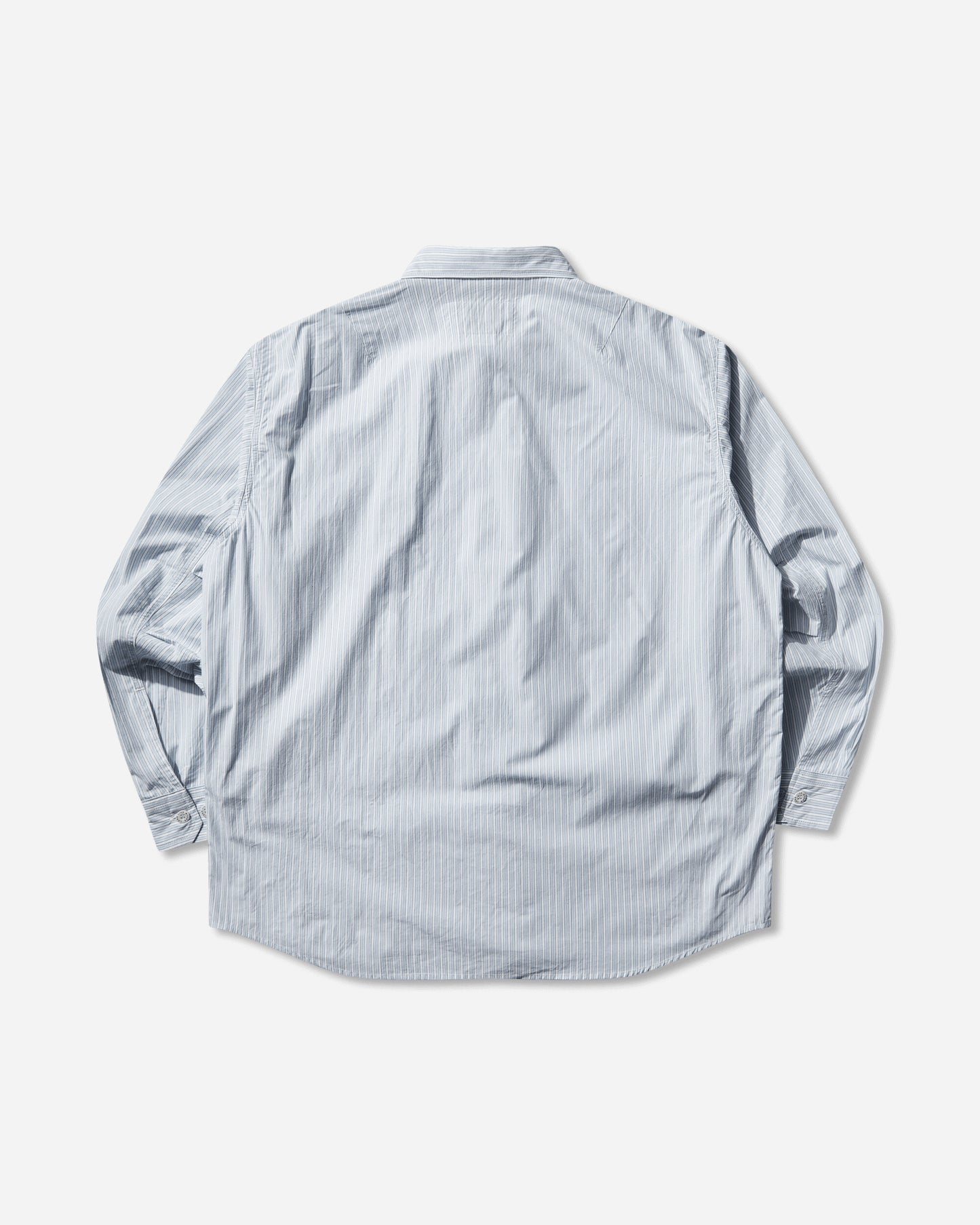 WTAPS Bd 06  Ls  Cotton Broadcloth Textile Of Blue Shirts Longsleeve Shirt 252WVDT-SHM01 BLUE