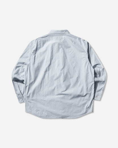 WTAPS Bd 06  Ls  Cotton Broadcloth Textile Of Blue Shirts Longsleeve Shirt 252WVDT-SHM01 BLUE