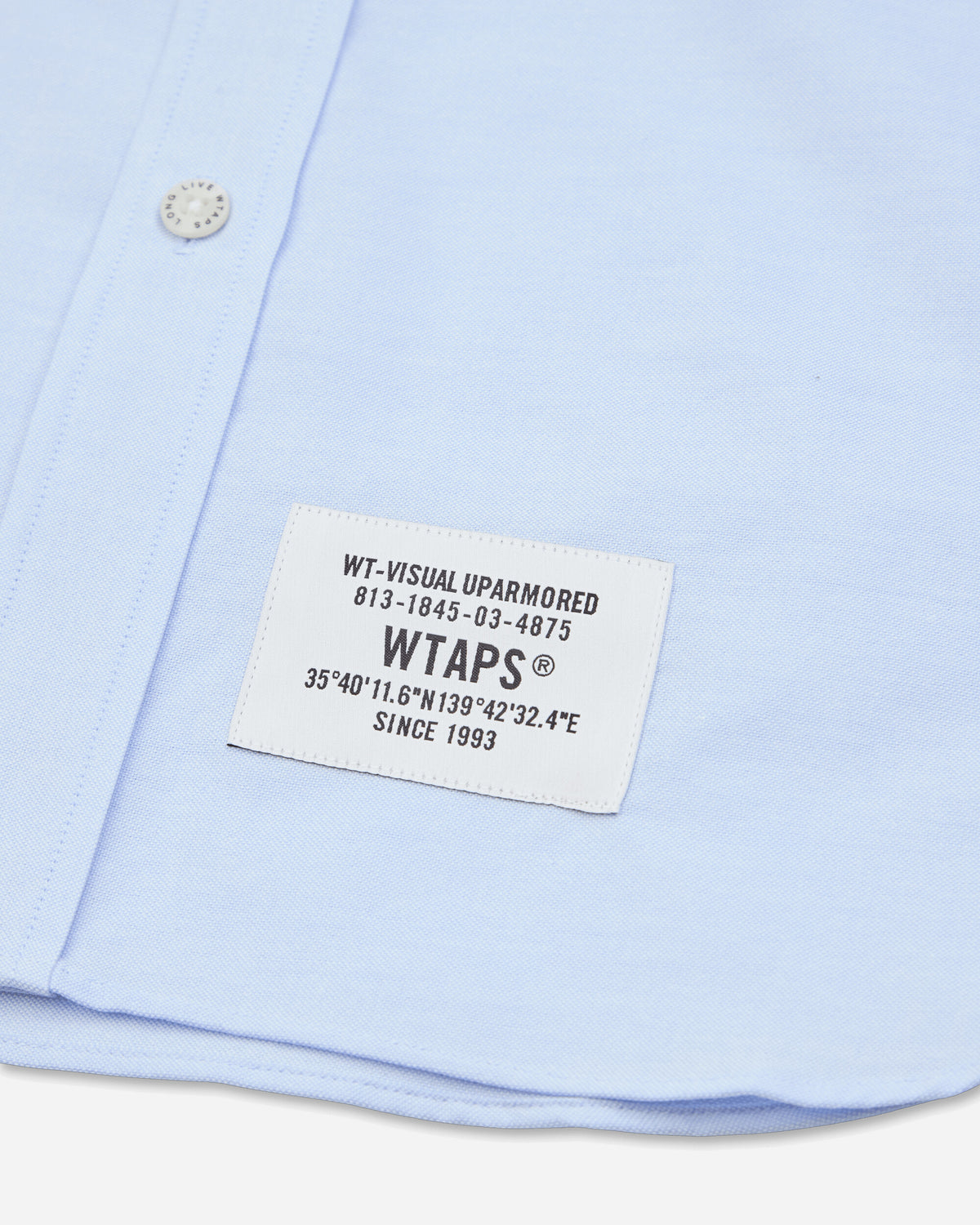 WTAPS Bd Ls 02 Ls Blue Shirts Longsleeve Shirt 262TQDT-SHM01 BLUE