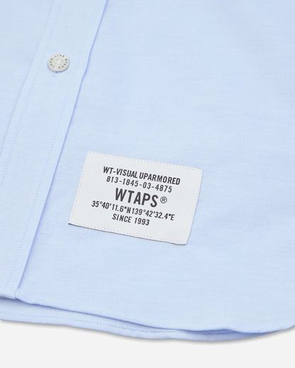 WTAPS Bd Ls 02 Ls Blue Shirts Longsleeve Shirt 262TQDT-SHM01 BLUE