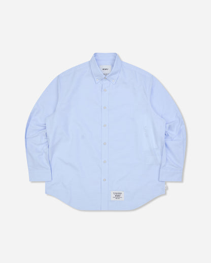 WTAPS Bd Ls 02 Ls Blue Shirts Longsleeve Shirt 262TQDT-SHM01 BLUE