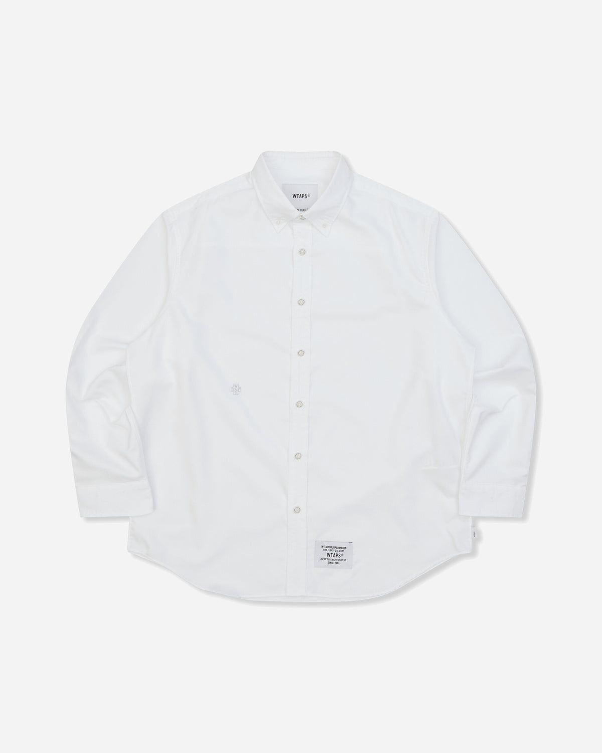 WTAPS Bd Ls 02 Ls White Shirts Longsleeve Shirt 262TQDT-SHM01 WHITE